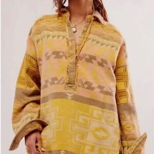 Free People flannel Arizona sky pullover